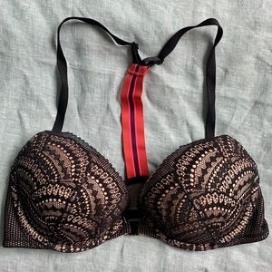 Victoria’s Secret Black Lace Racerback Bra - 36C